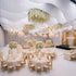 Super Wedding Package with Steel Skeleton Chiavari Chairs, Tables, Bar, Dance Floor, Stage and Carts