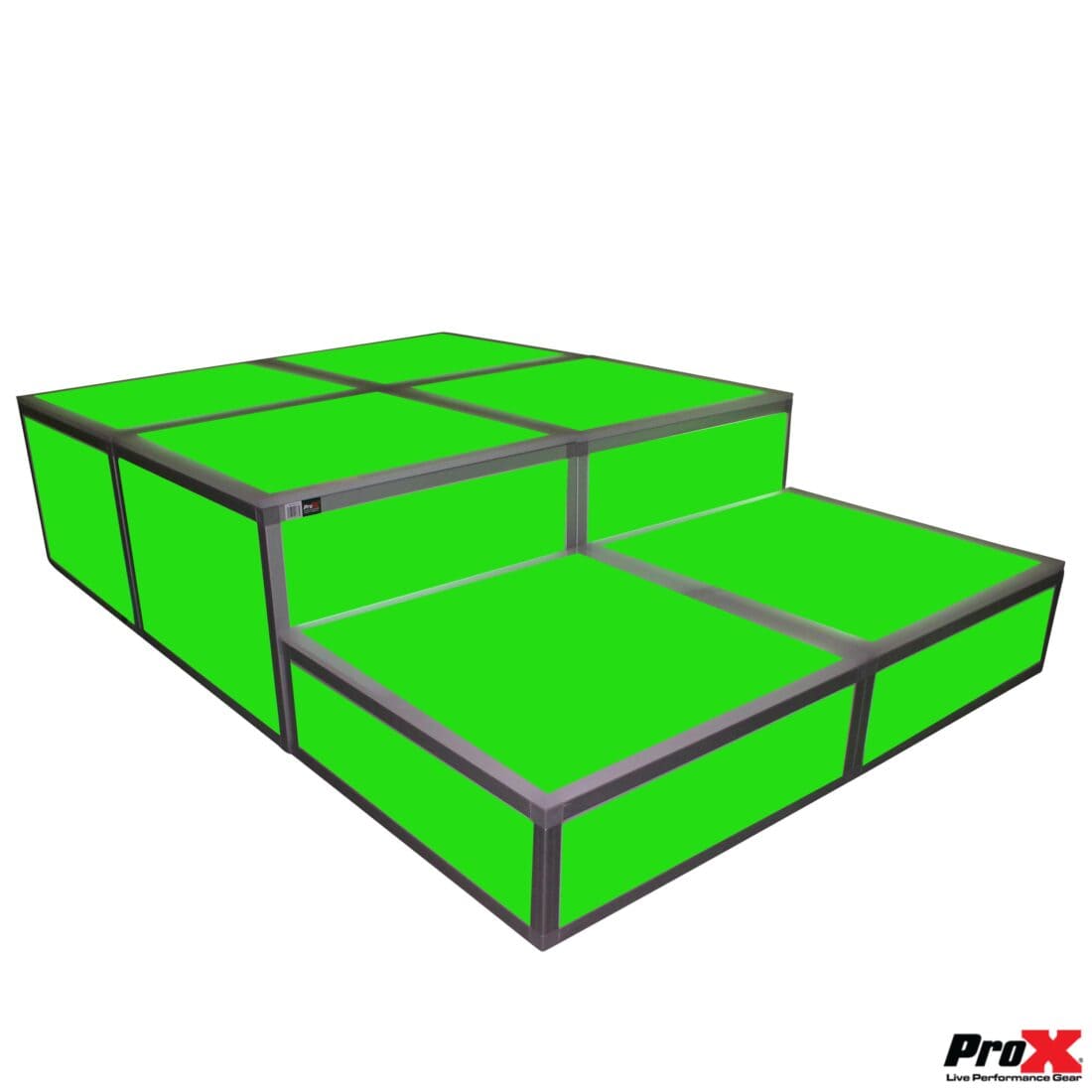 ProX PROX XSA-2X2-16 Lumo Stage Acrylic Stage 2'x2'x16" Platform Cube Light Box Section for Disco Style Dance Floor - Includes (2) Side Panels XSA-2X2-16