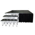 ProX Black ProX 16"  Stage Skirt, 8ft Length, Compatible with XSQ XSU Stages XSF-SKIRT16