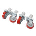 ProX ProX XSQ-10W StageQ Brake Locking Staging 10" Height Stage Legs with 5" Rubber Steel Casters | Set of 4 XSQ-10W