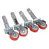 ProX ProX XSQ-16W StageQ Locking Staging 16" Height Stage Legs with 5" Rubber Steel Casters | Set of 4 XSQ-16W