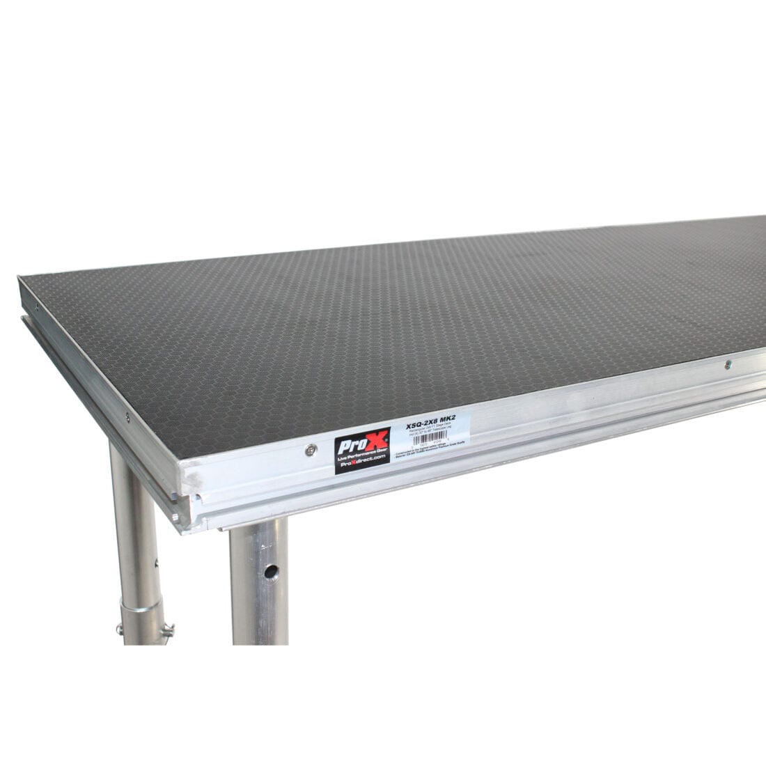 ProX ProX XSQ-2X6MK2 StageQ 2' x 6' Single Stage Unit Height Adjustable from 28 to 48" in. XSQ-2x6 MK2