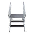 ProX ProX XSQ-ST3 StageQ 3 Step Heavy Duty Foldable Adjustable 18 to 28 Inch with Rail XSQ-ST3