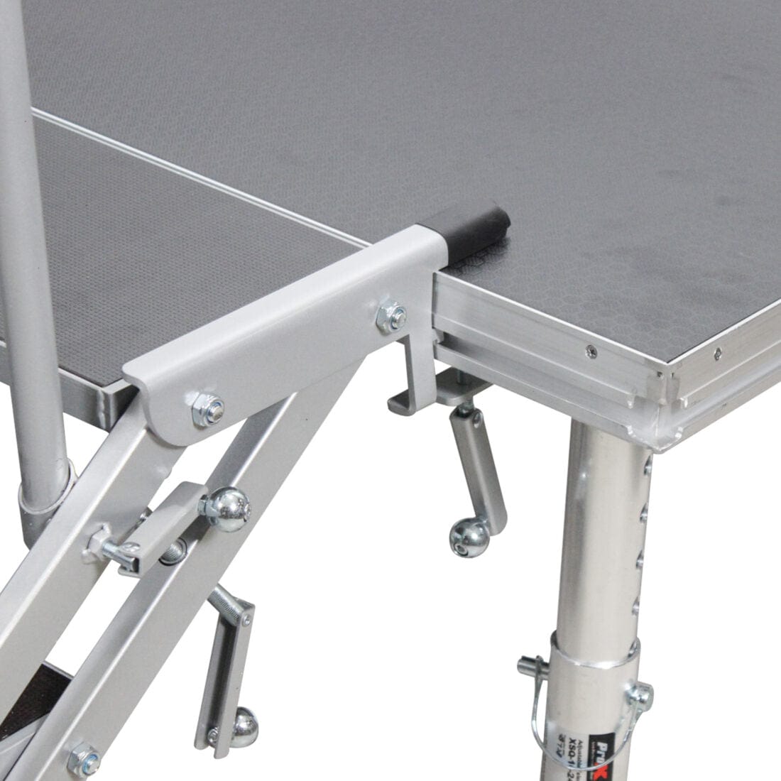 ProX ProX XSQ-ST3 StageQ 3 Step Heavy Duty Foldable Adjustable 18 to 28 Inch with Rail XSQ-ST3