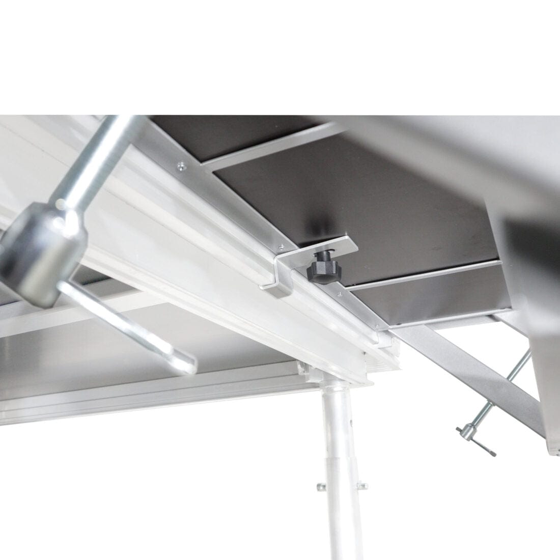 ProX ProX XSQ-ST4 StageQ 4 Step Heavy Duty Foldable Adjustable 22 to 26 Inch with Rail XSQ-ST4