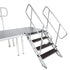 ProX ProX XSQ-ST4 StageQ 4 Step Heavy Duty Foldable Adjustable 22 to 26 Inch with Rail XSQ-ST4