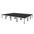 ProX ProX StageOne 12x16 Ft Portable Stage Kit – Includes 12 Decks with 16–22" Adjustable Legs XSU-12X16 PKG