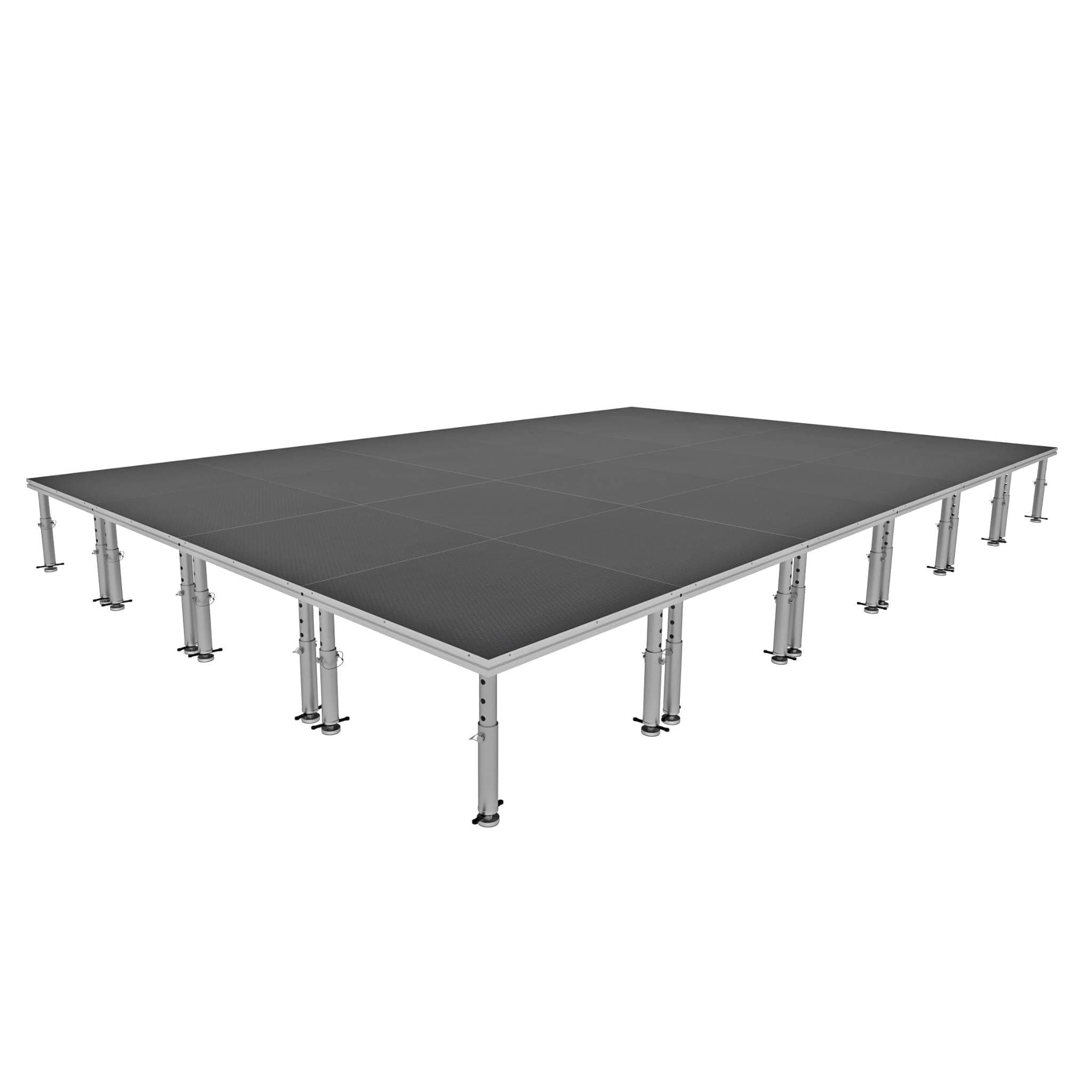 ProX ProX StageOne 16x24 Ft Portable Stage Kit – Includes 24 Decks with 16–22″ Adjustable Legs XSU-16X24 PKG