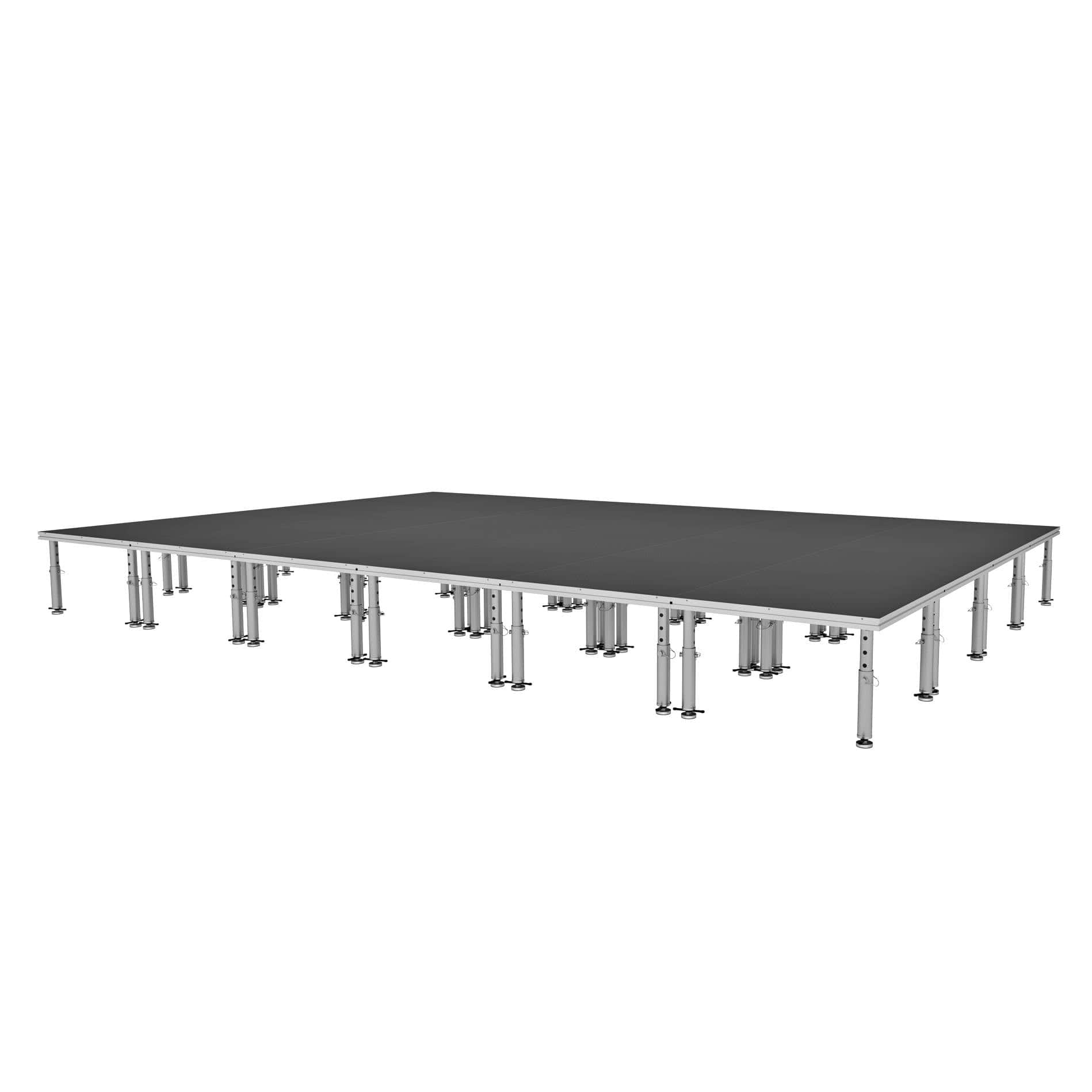 ProX ProX StageOne 16x24 Ft Portable Stage Kit – Includes 24 Decks with 16–22″ Adjustable Legs XSU-16X24 PKG