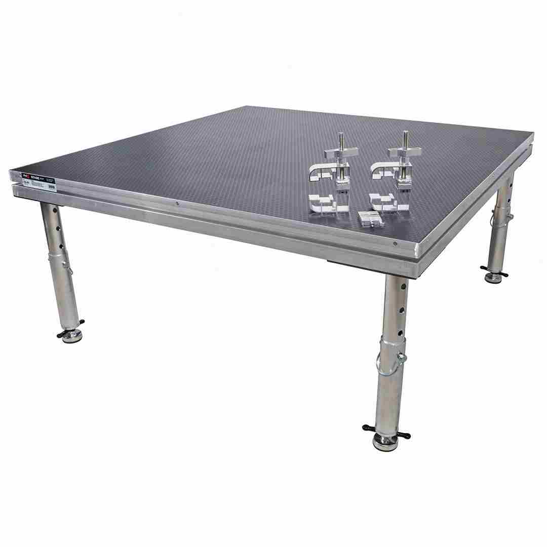 ProX ProX StageOne 4x4 Ft Portable Stage with 16–22″ Adjustable Legs – Single Deck Unit XSU-4x4