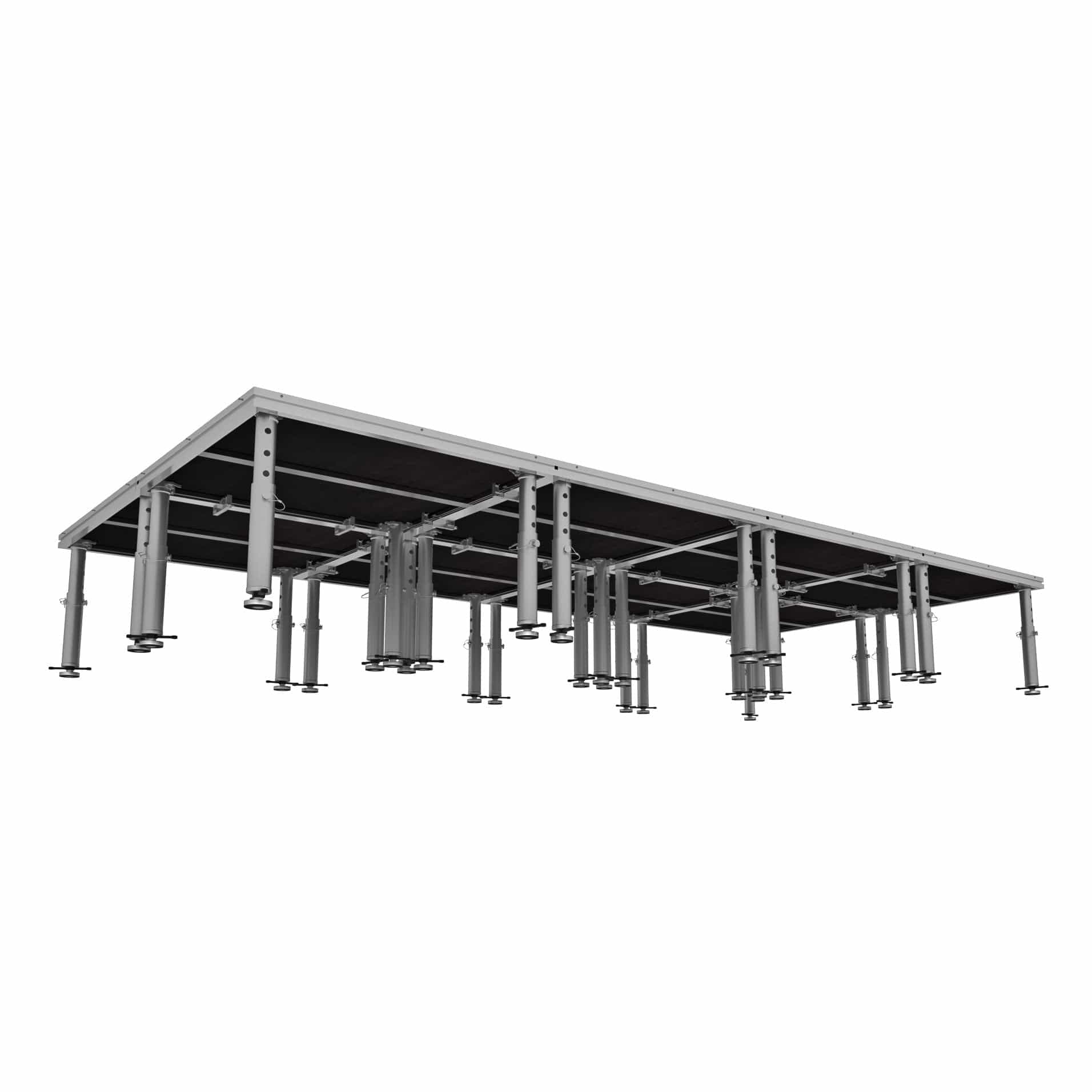 ProX ProX StageOne 8x16 Ft Portable Stage Kit – Includes 8 Decks with 16–22″ Adjustable Legs XSU-8X16 PKG
