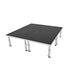 ProX ProX StageOne 8x8 Ft Portable Stage Kit – Includes 4 Decks with 16–22″ Adjustable Legs XSU-8X8 PKG