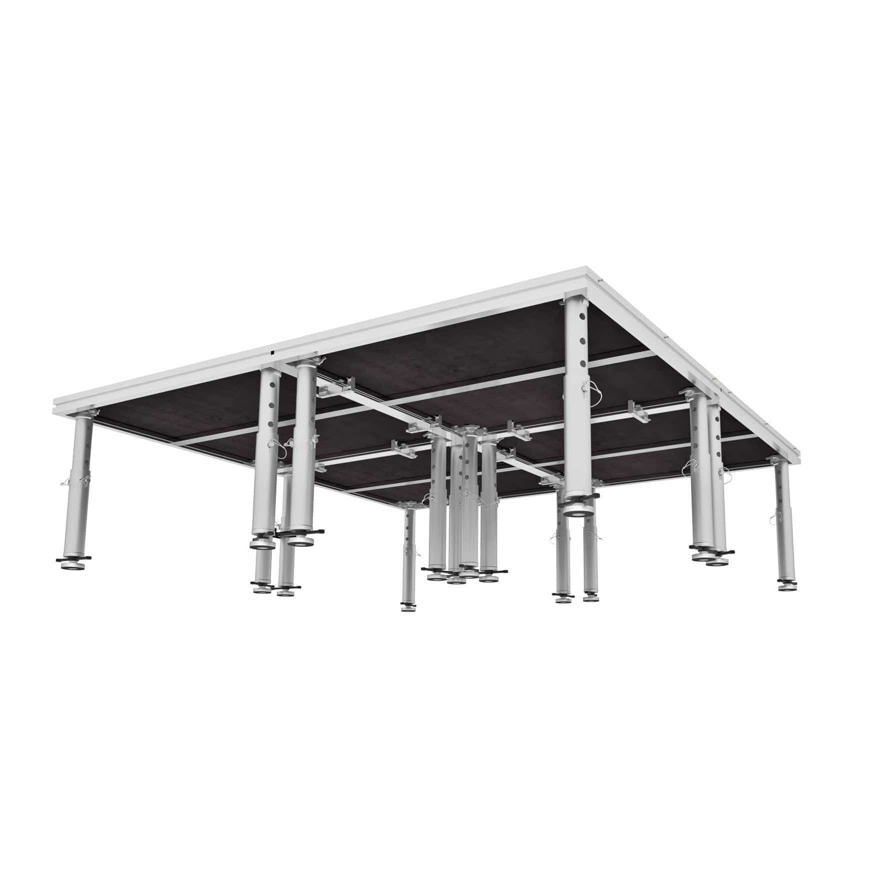 ProX ProX StageOne 8x8 Ft Portable Stage Kit – Includes 4 Decks with 16–22″ Adjustable Legs XSU-8X8 PKG